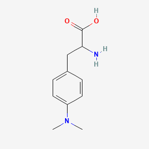 molecular formula C11H16N2O2 B1330278 4-(二甲氨基)苯丙氨酸 CAS No. 84796-32-7