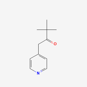 molecular formula C11H15NO B1330279 3,3-Dimethyl-1-(pyridin-4-yl)butan-2-one CAS No. 6311-86-0