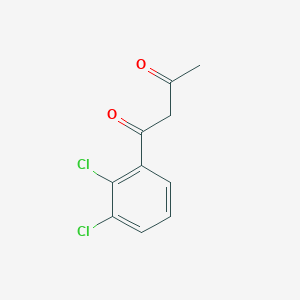 molecular formula C10H8Cl2O2 B13302825 1-(2,3-Dichlorophenyl)butane-1,3-dione 