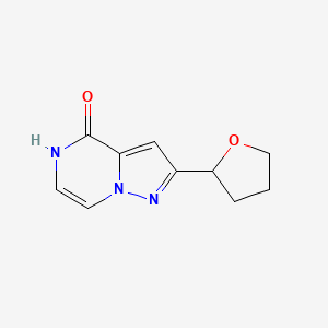 molecular formula C10H11N3O2 B13302894 2-(Oxolan-2-yl)-4H,5H-pyrazolo[1,5-a]pyrazin-4-one 