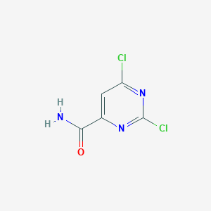 molecular formula C5H3Cl2N3O B1330292 2,6-Dichloropyrimidine-4-carboxamide CAS No. 98136-42-6