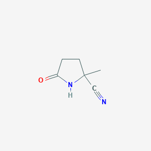 molecular formula C6H8N2O B1330294 5-Cyano-5-methyl-2-pyrrolidone CAS No. 86240-21-3