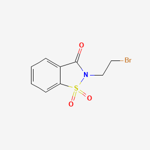 molecular formula C9H8BrNO3S B1330296 2-(2-Bromoethyl)-1,2-benzisothiazol-3(2h)-one 1,1-dioxide CAS No. 7248-71-7