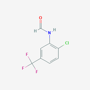 molecular formula C8H5ClF3NO B1330299 N-(2-Chloro-5-(trifluoromethyl)phenyl)formamide CAS No. 657-63-6