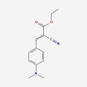 molecular formula C14H16N2O2 B1330300 2-氰基-3-[4-(二甲氨基)苯基]丙-2-烯酸乙酯 CAS No. 1886-52-8