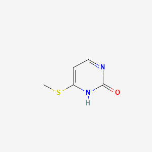 molecular formula C5H6N2OS B1330307 6-(Methylthio)pyrimidin-2(1H)-one CAS No. 35551-31-6