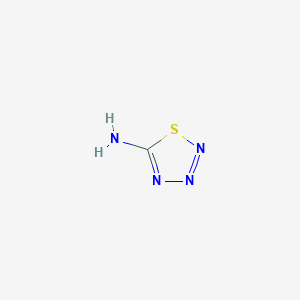 molecular formula CH2N4S B1330310 1,2,3,4-Thiatriazol-5-amine CAS No. 6630-99-5