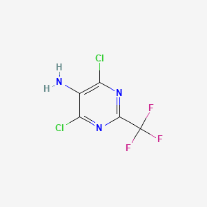 4,6-Dichloro-2-(trifluoromethyl)pyrimidin-5-amine