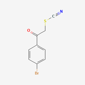 molecular formula C9H6BrNOS B1330313 2-(4-Bromophenyl)-2-oxoethyl thiocyanate CAS No. 65679-14-3