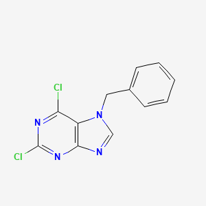 molecular formula C12H8Cl2N4 B1330314 7-benzyl-2,6-dichloro-7H-purine CAS No. 56025-87-7