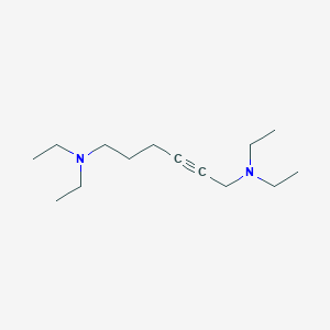 molecular formula C14H28N2 B1330324 n,n,n',n'-Tetraethylhex-2-yne-1,6-diamine CAS No. 7155-18-2