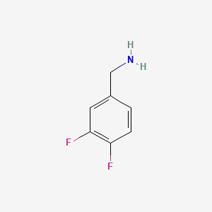 molecular formula C7H7F2N B1330328 3,4-二氟苄胺 CAS No. 72235-53-1