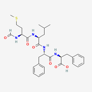 molecular formula C30H40N4O6S B1330340 N-Formyl-methionyl-leucyl-phenylalanyl-phenylalanine CAS No. 80180-63-8
