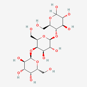molecular formula C18H32O16 B1330341 alpha-D-Gal-(1->4)-beta-D-Gal-(1->4)-D-Glc CAS No. 80446-87-3