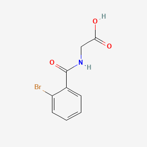 molecular formula C9H8BrNO3 B1330342 2-Bromohippuric acid CAS No. 81568-83-4