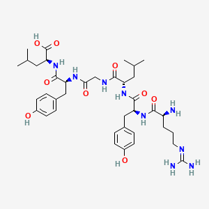 molecular formula C38H57N9O9 B1330344 精氨酸-酪氨酸-亮氨酸-甘氨酸-酪氨酸-亮氨酸 CAS No. 83471-50-5