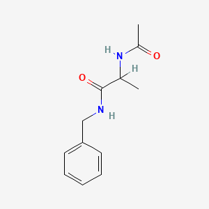 molecular formula C12H16N2O2 B1330349 2-Acetamido-N-benzyl-2-methylacetamide CAS No. 86921-48-4
