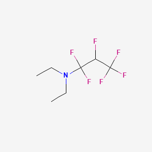 molecular formula C7H11F6N B1330350 N,N-Diethyl-1,1,2,3,3,3-hexafluoropropylamine CAS No. 309-88-6