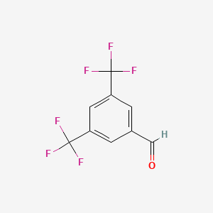 molecular formula C9H4F6O B1330352 3,5-Bis(trifluoromethyl)benzaldehyde CAS No. 401-95-6
