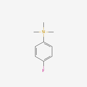 molecular formula C9H13FSi B1330355 1-Fluoro-4-(trimethylsilyl)benzene CAS No. 455-17-4