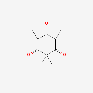 molecular formula C12H18O3 B1330366 2,2,4,4,6,6-Hexamethylcyclohexane-1,3,5-trione CAS No. 778-18-7