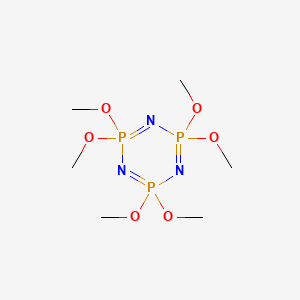 molecular formula C6H18N3O6P3 B1330372 Hexamethoxyphosphazene CAS No. 957-13-1