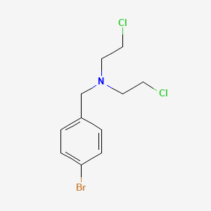 molecular formula C11H14BrCl2N B1330408 N,N-Bis(2-chloroethyl)-p-bromobenzylamine CAS No. 2743-05-7