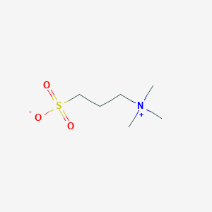 molecular formula C6H15NO3S B1330421 AMMONIUM, TRIMETHYL(3-SULFOPROPYL)-, HYDROXIDE, inner salt CAS No. 21865-17-8