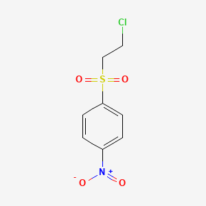 molecular formula C8H8ClNO4S B1330422 Sulfone, 2-chloroethyl p-nitrophenyl CAS No. 6461-63-8