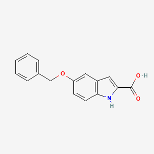 molecular formula C16H13NO3 B1330425 5-(苄氧基)-1H-吲哚-2-羧酸 CAS No. 6640-09-1
