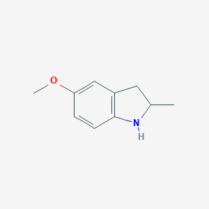 molecular formula C10H13NO B133043 5-Methoxy-2-methylindoline CAS No. 41568-27-8