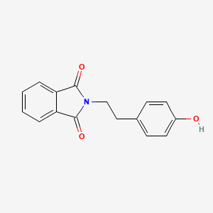 molecular formula C16H13NO3 B1330452 2-[2-(4-Hydroxyphenyl)ethyl]-1H-isoindole-1,3(2H)-dione CAS No. 64985-42-8