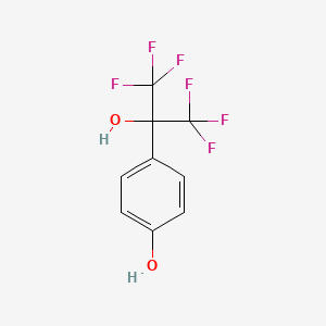 molecular formula C9H6F6O2 B1330457 4-(1,1,1,3,3,3-Hexafluoro-2-hydroxypropan-2-yl)phenol CAS No. 836-79-3