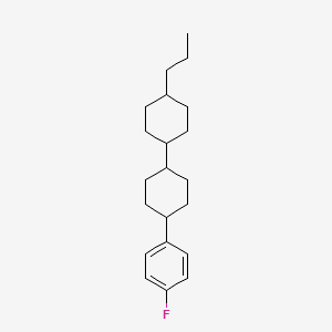 molecular formula C21H31F B1330459 1-Fluoro-4-[4-(4-propylcyclohexyl)cyclohexyl]benzene CAS No. 82832-27-7