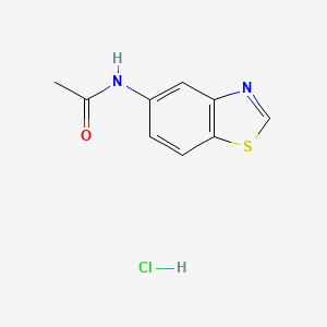 molecular formula C9H9ClN2OS B13304665 N-(1,3-Benzothiazol-5-yl)acetamide hydrochloride 