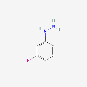 molecular formula C6H7FN2 B1330474 (3-Fluorophenyl)hydrazine CAS No. 658-27-5