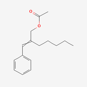 molecular formula C16H22O2 B1330476 (2E)-2-pentyl-3-phenyl-2-propenyl acetate CAS No. 7493-78-9