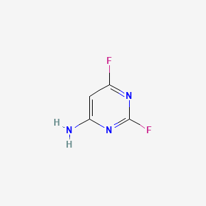 molecular formula C4H3F2N3 B1330480 2,6-Difluoropyrimidin-4-amine CAS No. 675-12-7