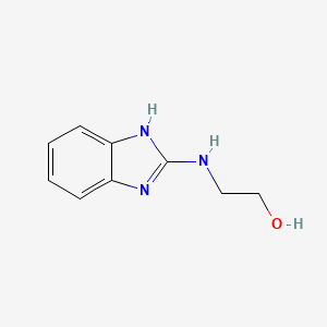 molecular formula C9H11N3O B1330483 2-(1H-苯并咪唑-2-基氨基)乙醇 CAS No. 57262-38-1