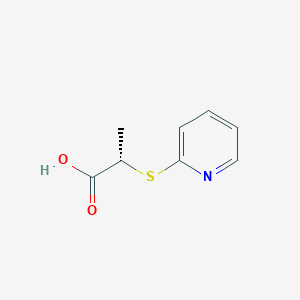 molecular formula C8H9NO2S B1330494 (S)-2-(Pyridin-2-ylsulfanyl)-propionic acid CAS No. 864754-02-9