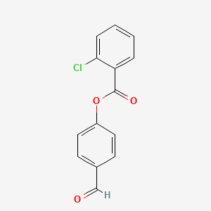 B1330499 4-Formylphenyl 2-chlorobenzoate CAS No. 321726-55-0