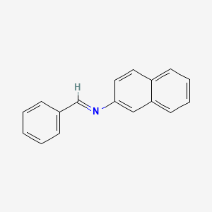 molecular formula C17H13N B1330505 Benzylidene-2-naphthylamine CAS No. 891-32-7