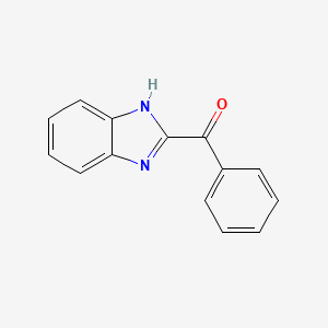 molecular formula C14H10N2O B1330517 1H-苯并咪唑-2-基(苯基)甲酮 CAS No. 955-41-9