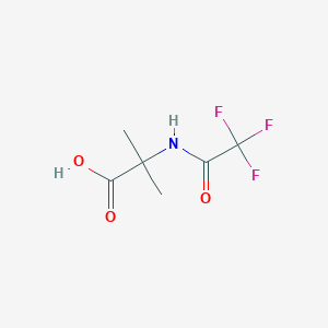 molecular formula C6H8F3NO3 B1330518 2-Methyl-2-(trifluoroacetamido)propanoic acid CAS No. 2707-93-9