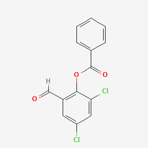 molecular formula C14H8Cl2O3 B1330527 2,4-Dichloro-6-Formylphenyl Benzoate CAS No. 258264-70-9