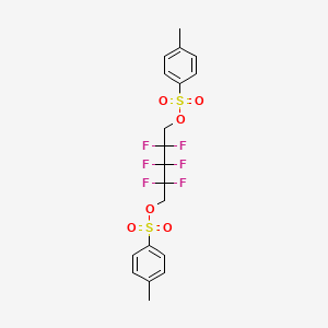 molecular formula C19H18F6O6S2 B1330532 2,2,3,3,4,4-Hexafluoropentane-1,5-diyl bis(4-methylbenzenesulfonate) CAS No. 632-01-9