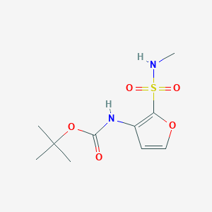 molecular formula C10H16N2O5S B13305344 tert-Butyl N-[2-(methylsulfamoyl)furan-3-yl]carbamate 