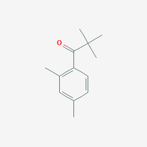 molecular formula C13H18O B1330539 2',2,2,4'-TETRAMETHYLPROPIOPHENONE CAS No. 7396-99-8