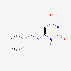 molecular formula C12H13N3O2 B1330543 2,4(1H,3H)-Pyrimidinedione, 6-[methyl(phenylmethyl)amino]- CAS No. 21333-17-5