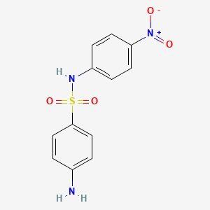 molecular formula C12H11N3O4S B1330545 4-amino-N-(4-nitrophenyl)benzenesulfonamide CAS No. 6829-82-9